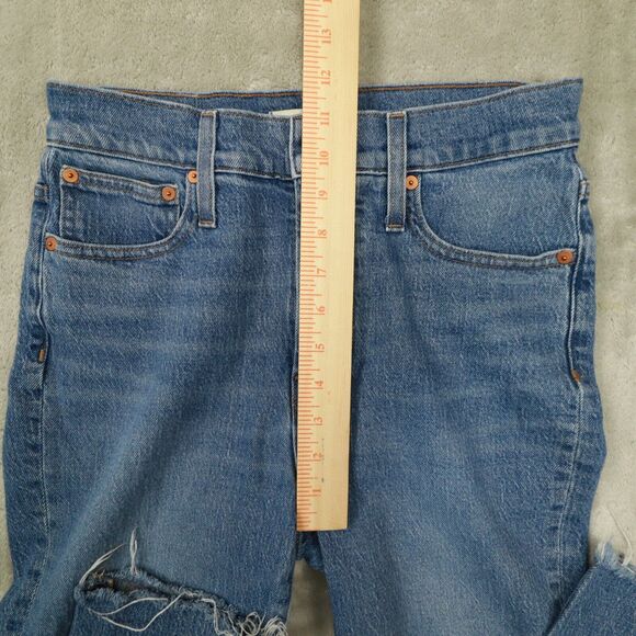 Madewell The Perfect Vintage Jean Medium Wash Raw-Hem Edition size 26 ankle - Picture 5 of 12